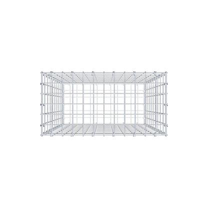 Gabião 100 cm x 60 cm x 30 cm (C x A x P), malhagem 5 cm x 10 cm, anel C