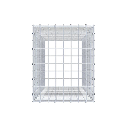 Mounted gabion type 3 100 cm x 40 cm x 50 cm (L x H x D), mesh size 5 cm x 5 cm, C-ring