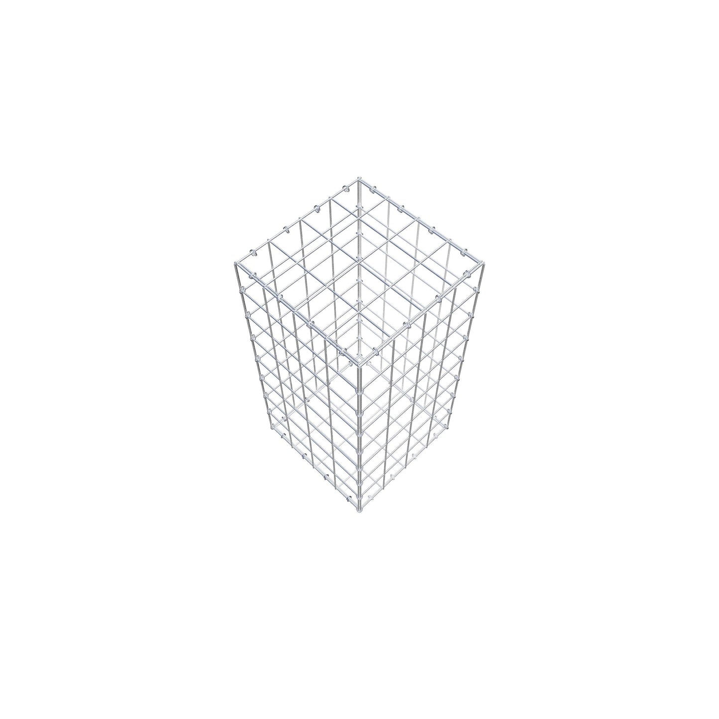 Gabion 80 cm x 40 cm x 40 cm (L x H x D), maskstorlek 10 cm x 10 cm, C-ring