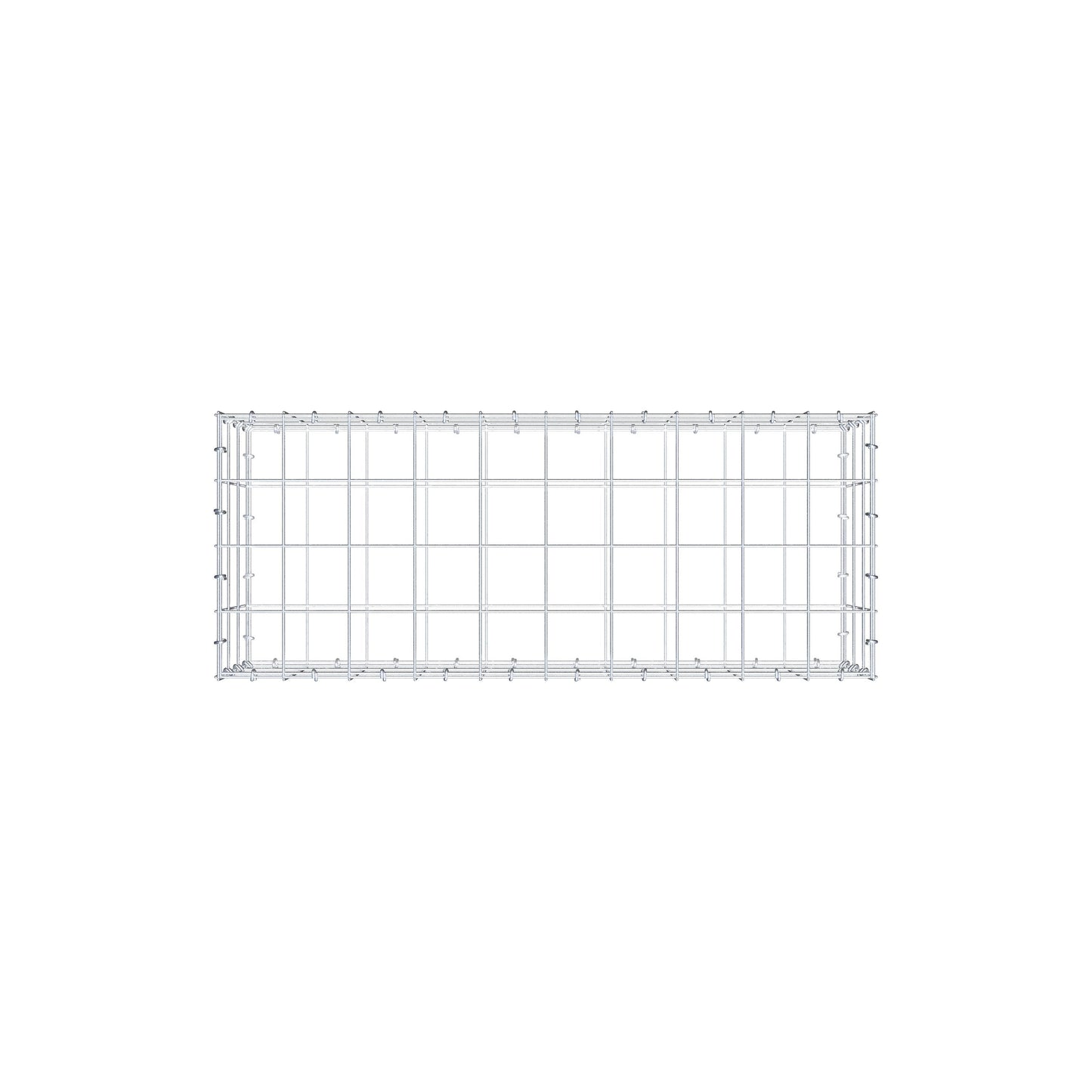 Gabione 100 cm x 30 cm x 40 cm (L x H x T), Maschenweite 10 cm x 10 cm, C-Ring