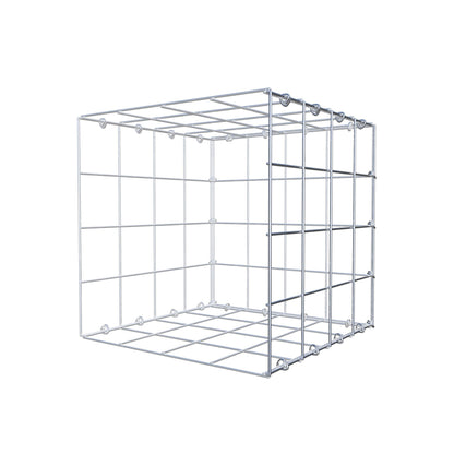 Mounted gabion type 2 40 cm x 40 cm x 40 cm (L x H x D), mesh size 10 cm x 10 cm, C-ring