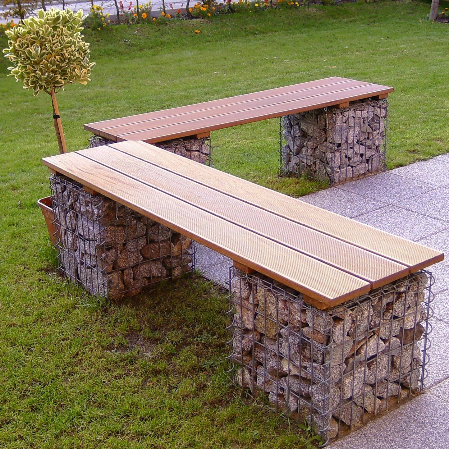 Gabião 40 cm x 40 cm x 40 cm (C x A x P), malhagem 5 cm x 10 cm, anel C