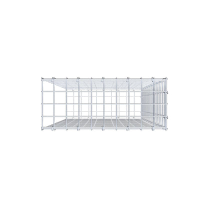 Mounted gabion type 2 100 cm x 50 cm x 20 cm (L x H x D), mesh size 5 cm x 5 cm, C-ring