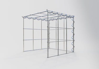 Opvokset gabion type 4 30 cm x 30 cm x 30 cm (L x H x D), maskestørrelse 10 cm x 10 cm, spiral