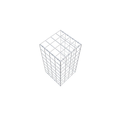 Mounted gabion type 2 80 cm x 40 cm x 40 cm (L x H x D), mesh size 10 cm x 10 cm, C-ring