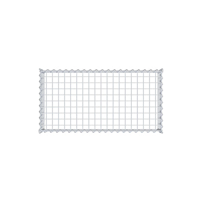 Extra gabion typ 3 100 cm x 20 cm x 50 cm (L x H x D), maskstorlek 5 cm x 5 cm, spiral