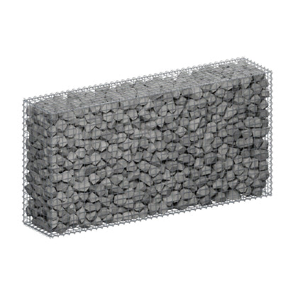 Gabião 200 cm x 100 cm x 40 cm (C x A x P), malhagem 5 cm x 5 cm, espiral