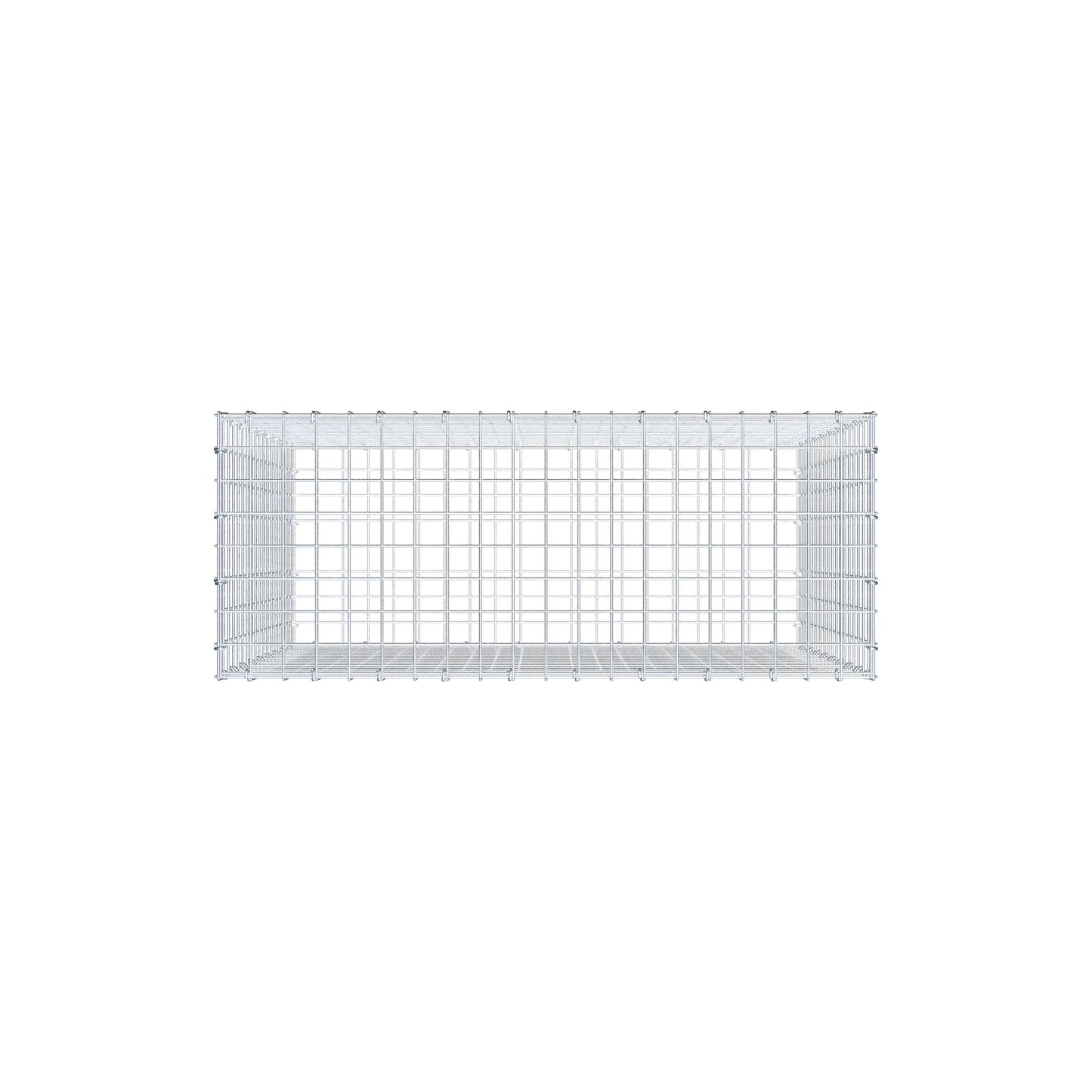 Gabion 100 cm x 90 cm x 40 cm (L x H x D), mesh size 5 cm x 5 cm, C-ring