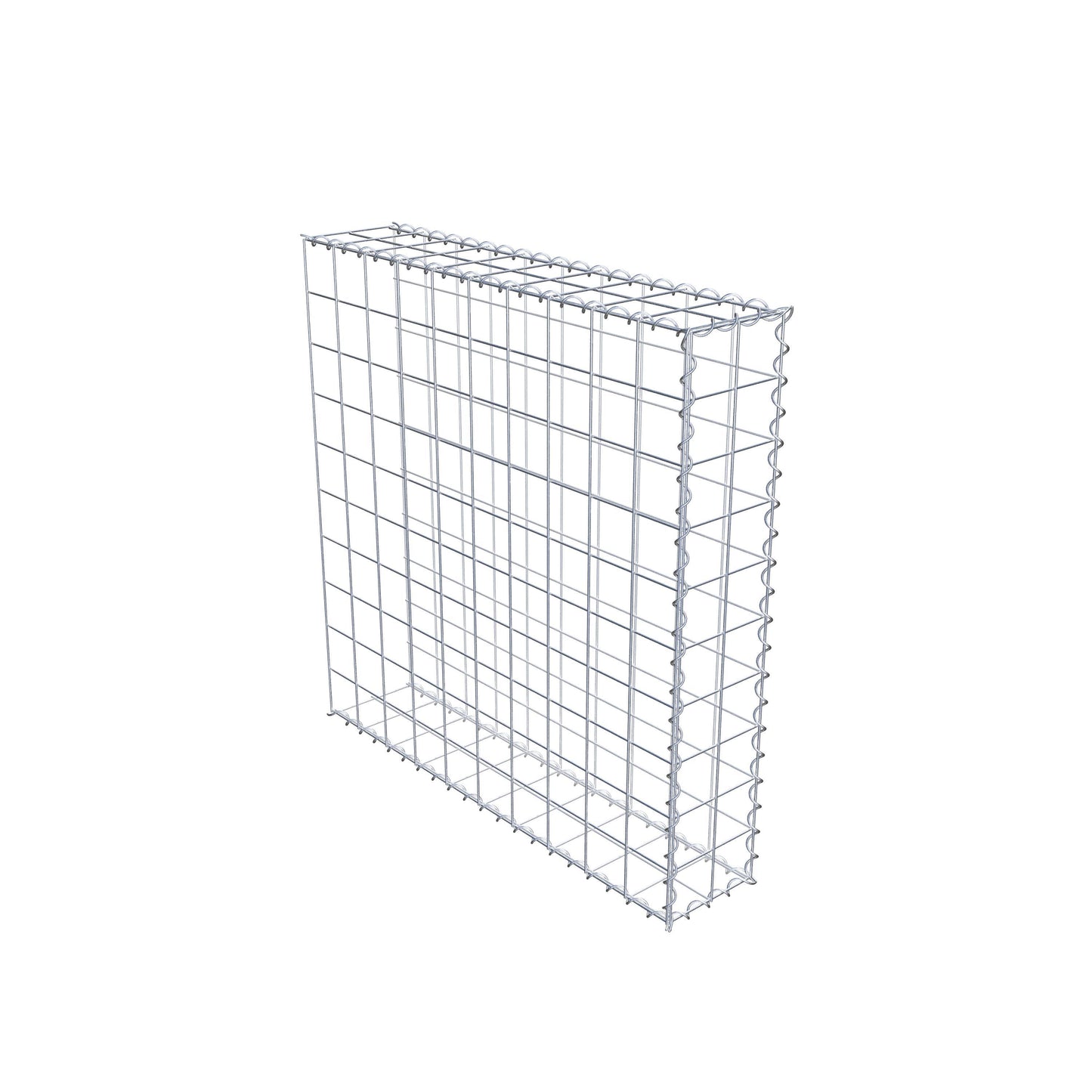 Add-on schanskorf type 2 100 cm x 100 cm x 20 cm (L x H x D), maaswijdte 10 cm x 10 cm, spiraal