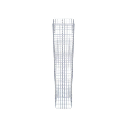 Coluna de gabião quadrada 42 cm x 42 cm, altura 230 cm, PM 5 cm x 5 cm