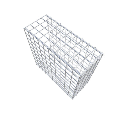 Gabbione fissabile tipo 2 50 cm x 50 cm x 20 cm (L x H x P), maglia 5 cm x 5 cm, anello a C