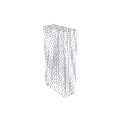 Gavión 200 cm x 100 cm x 40 cm (L x A x P), malla 5 cm x 5 cm, anillo en C