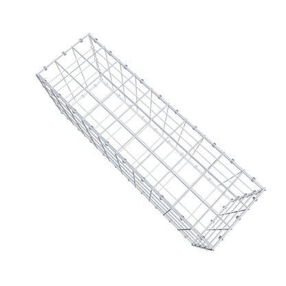 Gabion 100 cm x 40 cm x 30 cm (L x H x D), maskestørrelse 10 x 10 cm, spiralring