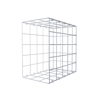 Mounted gabion type 2 50 cm x 50 cm x 30 cm (L x H x D), mesh size 10 cm x 10 cm, C-ring