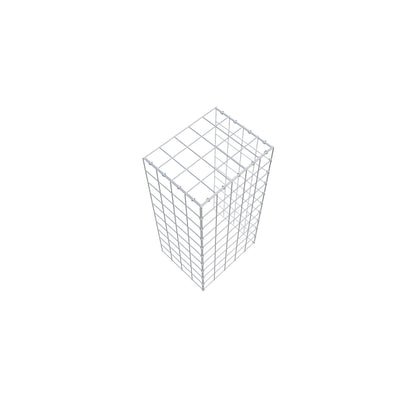 Mounted gabion type 4 100 cm x 40 cm x 50 cm (L x H x D), mesh size 10 cm x 10 cm, C-ring