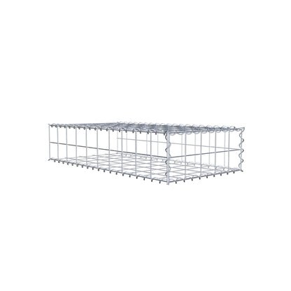 Grown-on gabion type 2 100 cm x 20 cm x 50 cm (L x H x D), mesh size 10 cm x 10 cm, spiral
