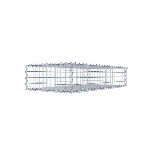 Gabion 100 cm x 20 cm x 50 cm (L x H x P), mailles 5 cm x 5 cm, spirale