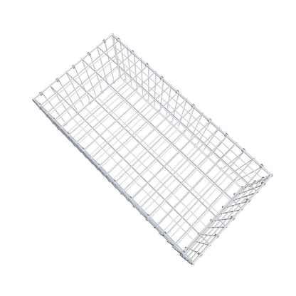 Gabion 100 cm x 40 cm x 50 cm (L x H x D), mesh size 5 x 10 cm, spiral ring