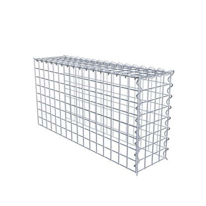 Gabbione aggiuntivo tipo 4 80 cm x 40 cm x 20 cm (L x H x P), dimensione maglia 5 cm x 5 cm, a spirale