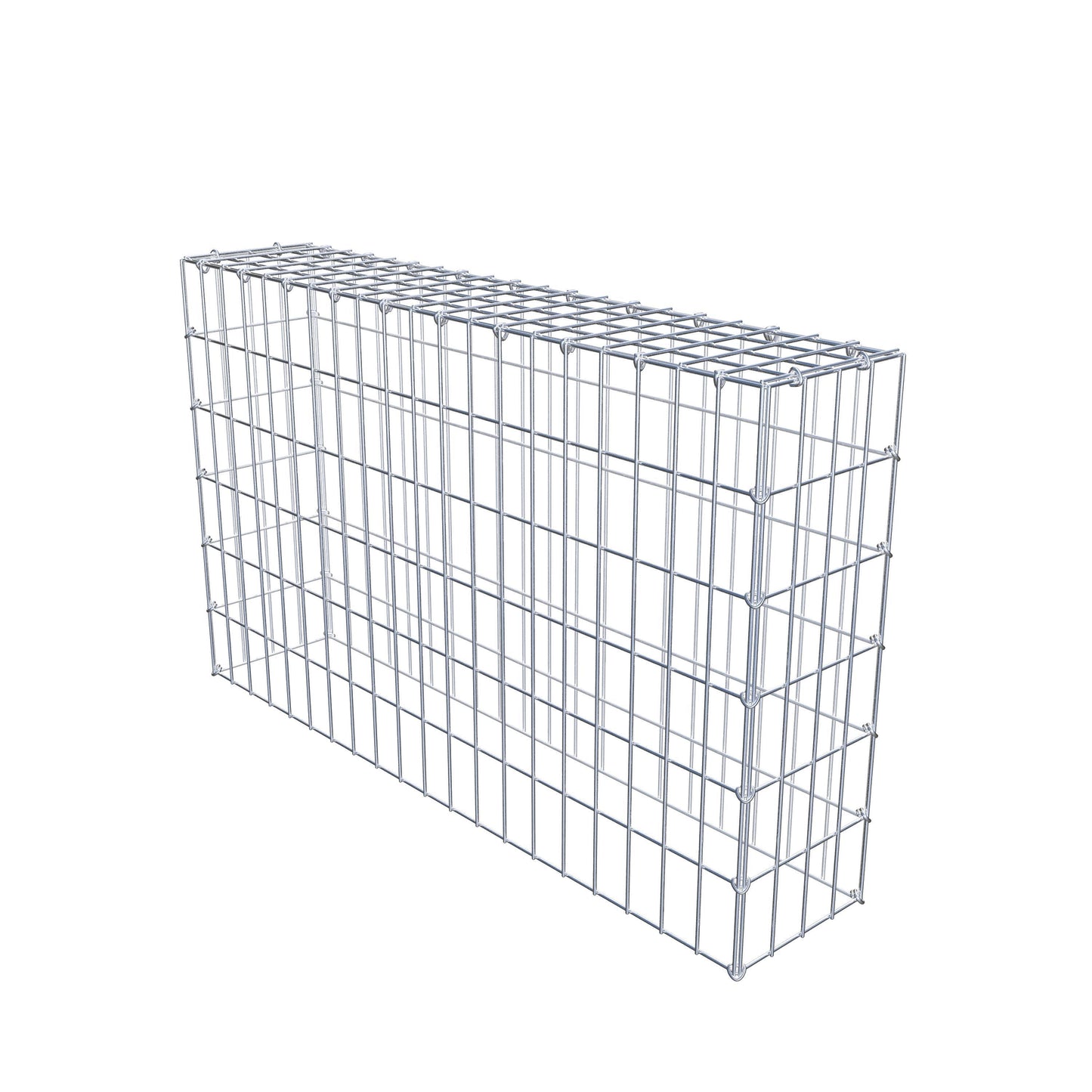 Anbaugabione Typ 3 100 cm x 60 cm x 20 cm (L x H x T), Maschenweite 5 cm x 10 cm, C-Ring