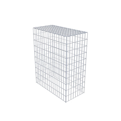 Mounted gabion type 3 100 cm x 80 cm x 40 cm (L x H x D), mesh size 5 cm x 10 cm, C-ring