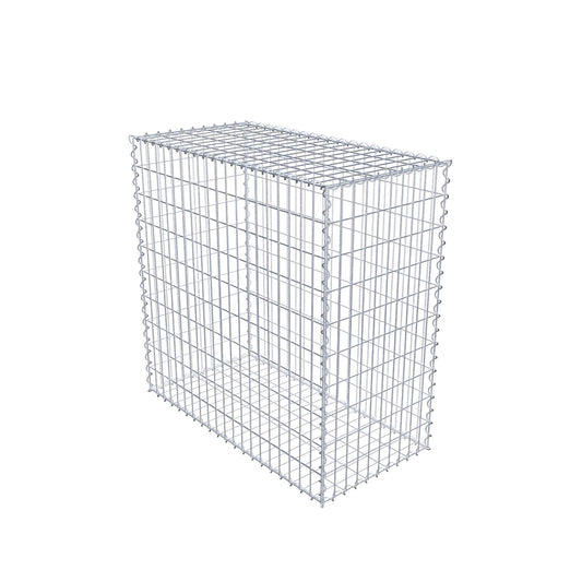 Juego de 2 gaviones de 100 cm x 100 cm x 50 cm (largo x alto x fondo), malla de 5 x 10 cm, en espiral