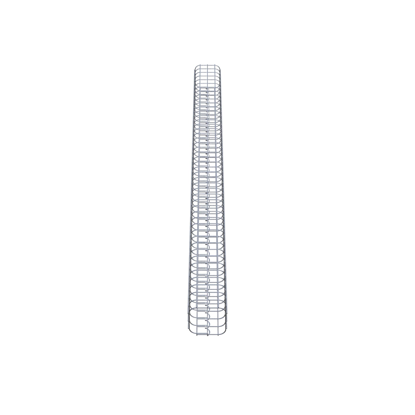 Gabionsøjle firkantet 17 cm x 17 cm, 230 cm høj, MW 5 cm x 5 cm