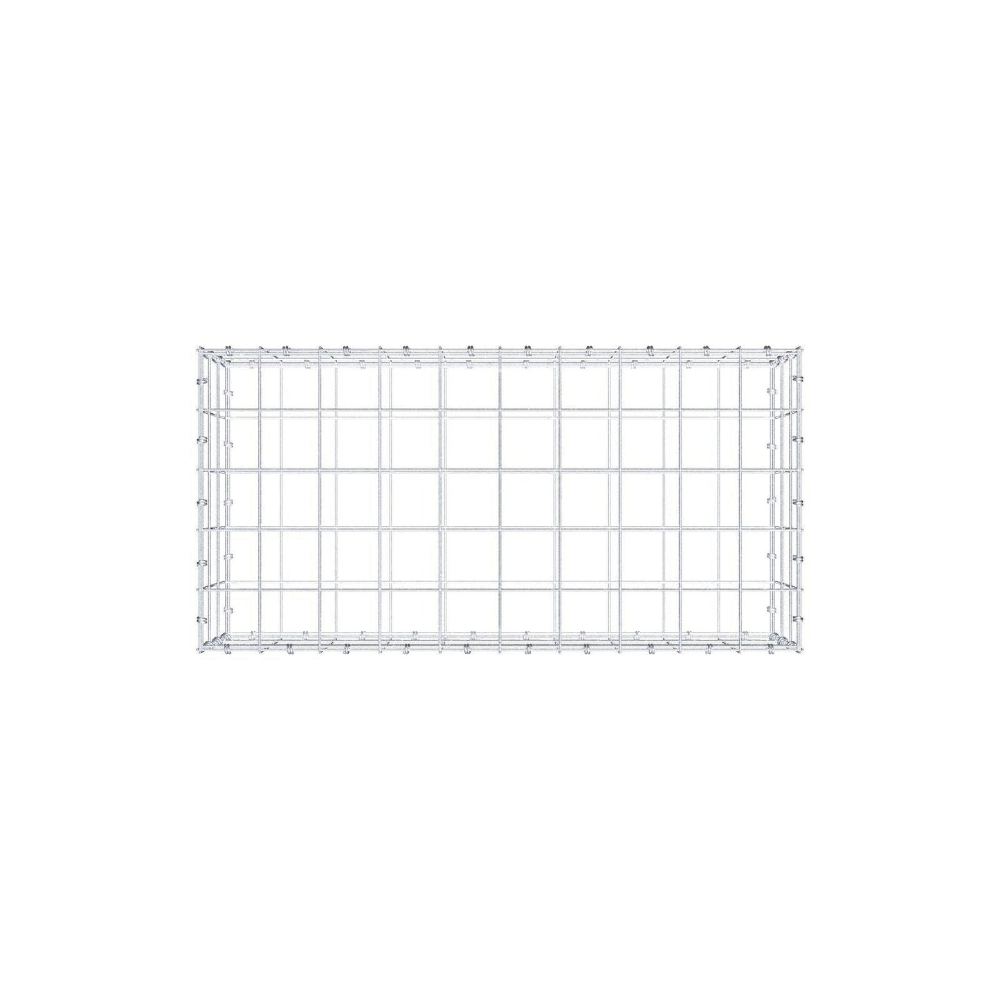 Gabião 100 cm x 30 cm x 50 cm (C x A x P), malhagem 10 x 10 cm, anel espiral