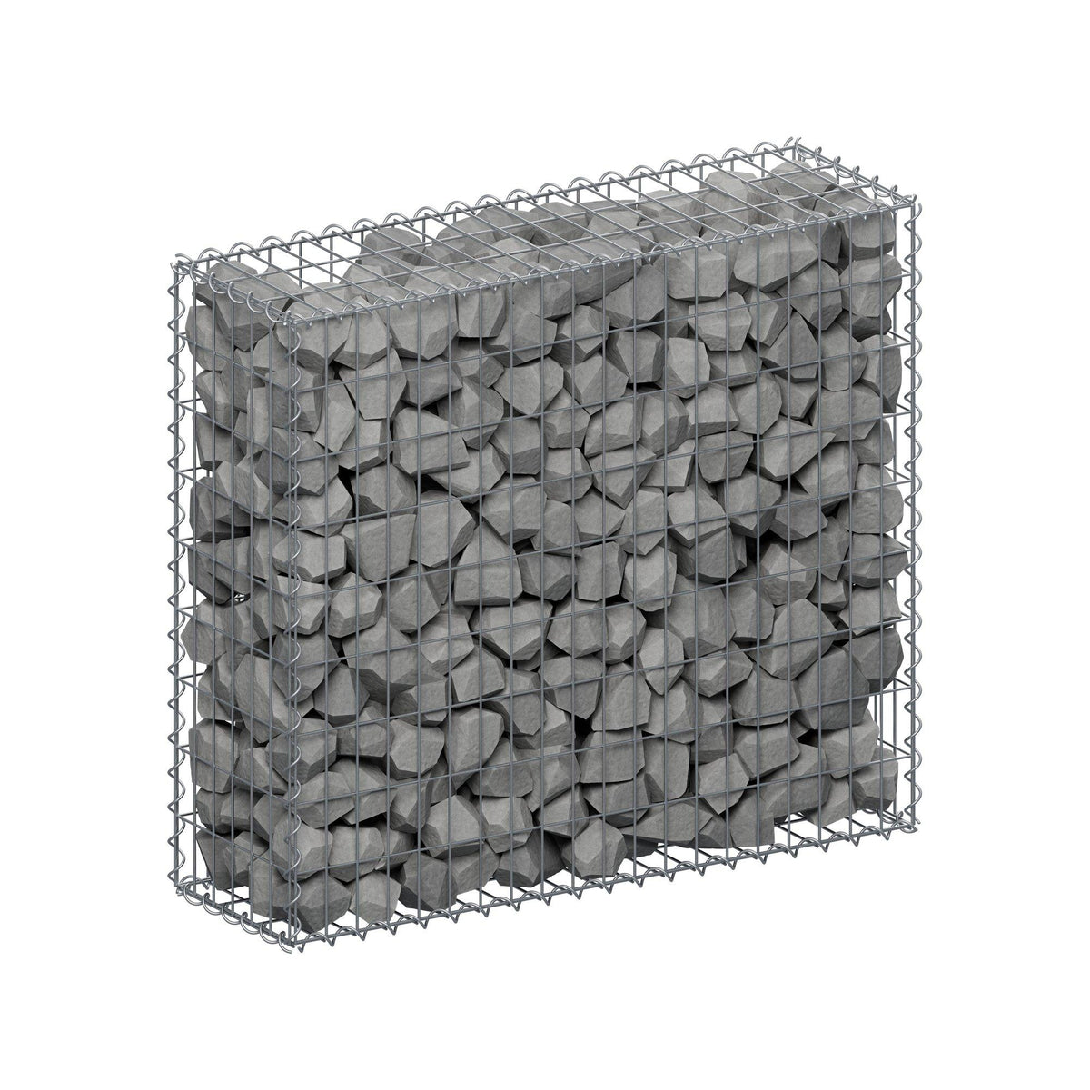 Gabion 100 cm x 90 cm x 30 cm (L x H x D), mesh size 5 cm x 10 cm, spiral