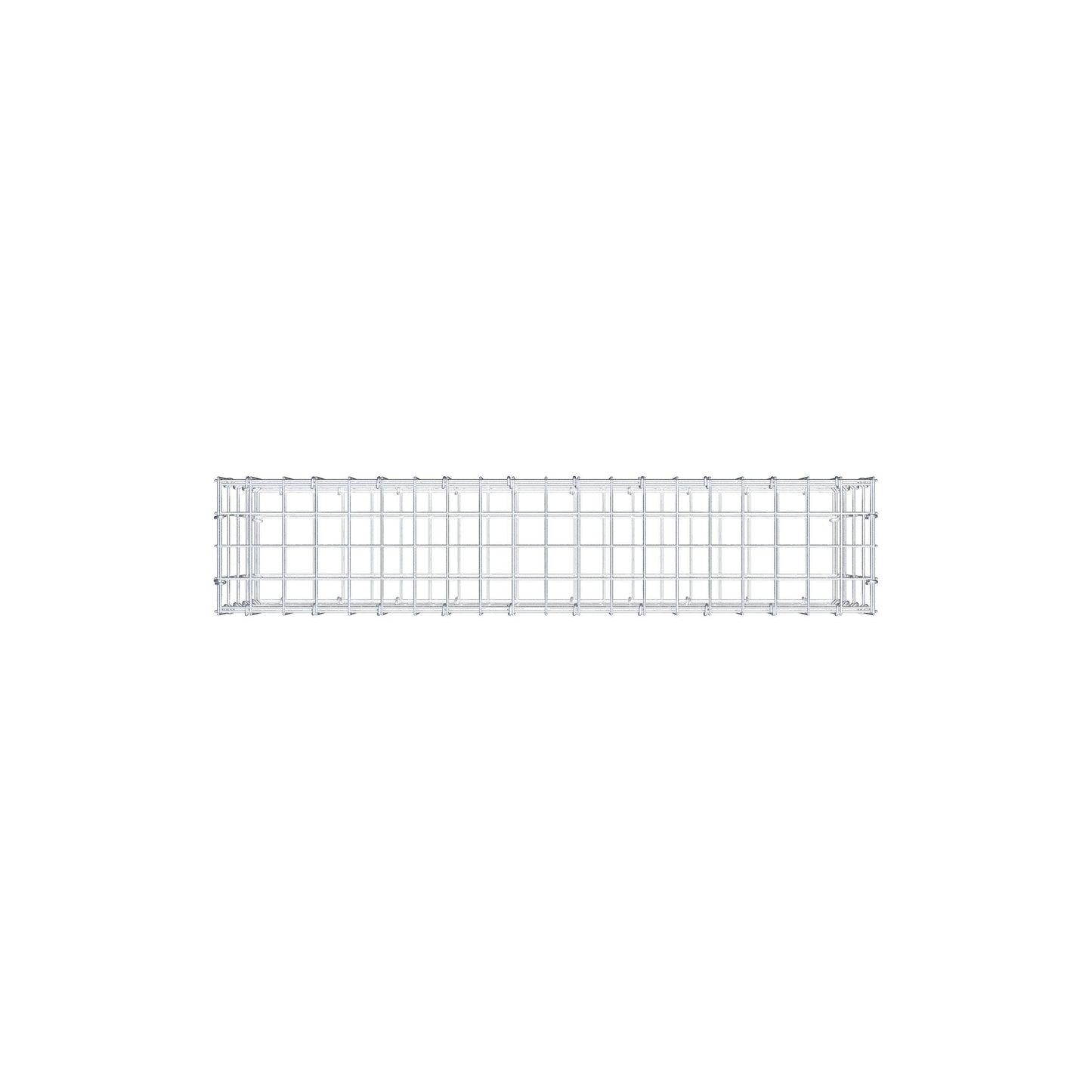 Gabion 100 cm x 40 cm x 20 cm (L x H x D), maskestørrelse 5 cm x 10 cm, C-ring