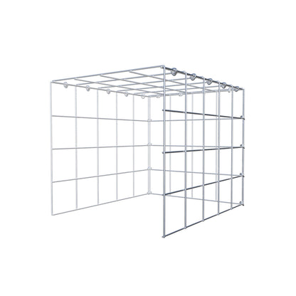 Monteret gabion type 4 50 cm x 40 cm x 40 cm (L x H x D), maskestørrelse 10 cm x 10 cm, C-ring