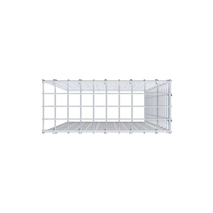 Gavión acoplable tipo 4 100 cm x 50 cm x 20 cm (L x A x P), malla 5 cm x 5 cm, anillo en C
