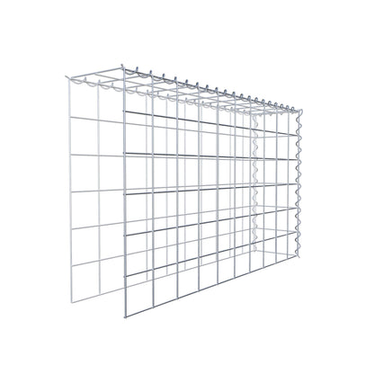 Opvokset gabion type 4 100 cm x 60 cm x 20 cm (L x H x D), maskestørrelse 10 cm x 10 cm, spiral