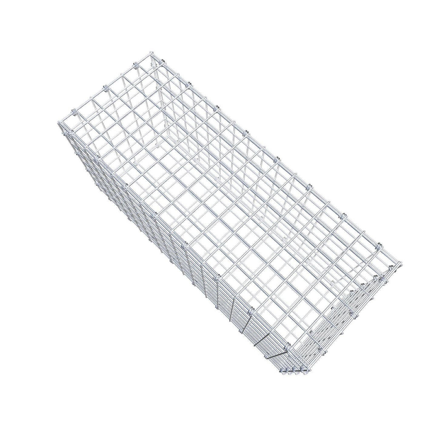 Gabbione 80 cm x 40 cm x 30 cm (L x H x P), maglia 5 x 5 cm, anello a spirale