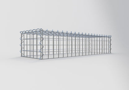 Gabbione aggiuntivo tipo 3 100 cm x 20 cm x 30 cm (L x H x P), dimensione maglia 5 cm x 5 cm, a spirale