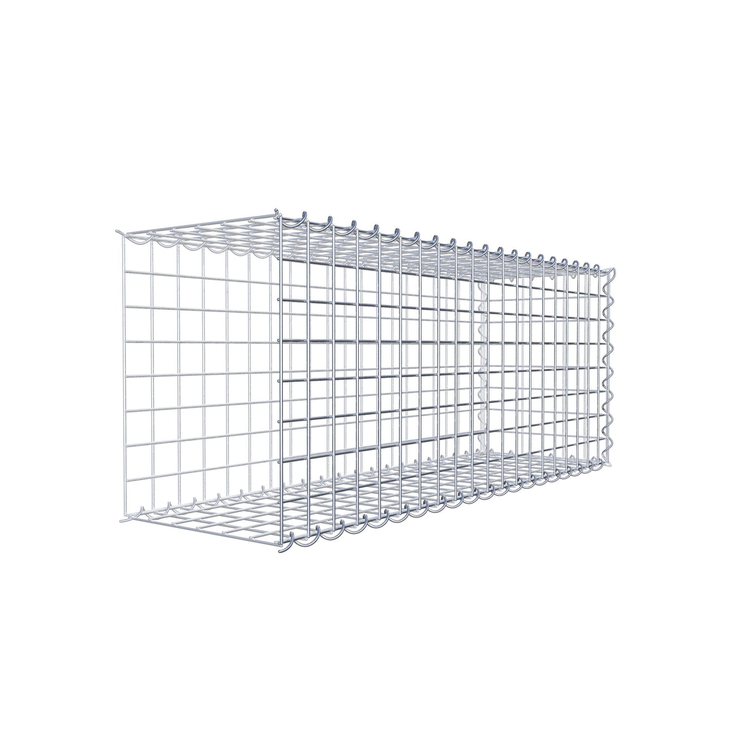 Grown-on gabion type 2 100 cm x 40 cm x 30 cm (L x H x D), mesh size 5 cm x 5 cm, spiral