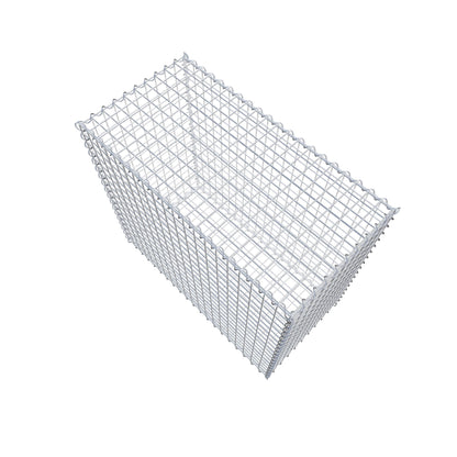 Schanskorf 100 cm x 90 cm x 50 cm (L x H x D), maaswijdte 5 cm x 5 cm, spiraalvormig