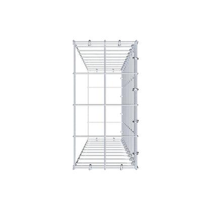 Gavión complementario de tipo 2 100 cm x 20 cm x 40 cm (L x A x P), malla 10 cm x 10 cm, anillo en C