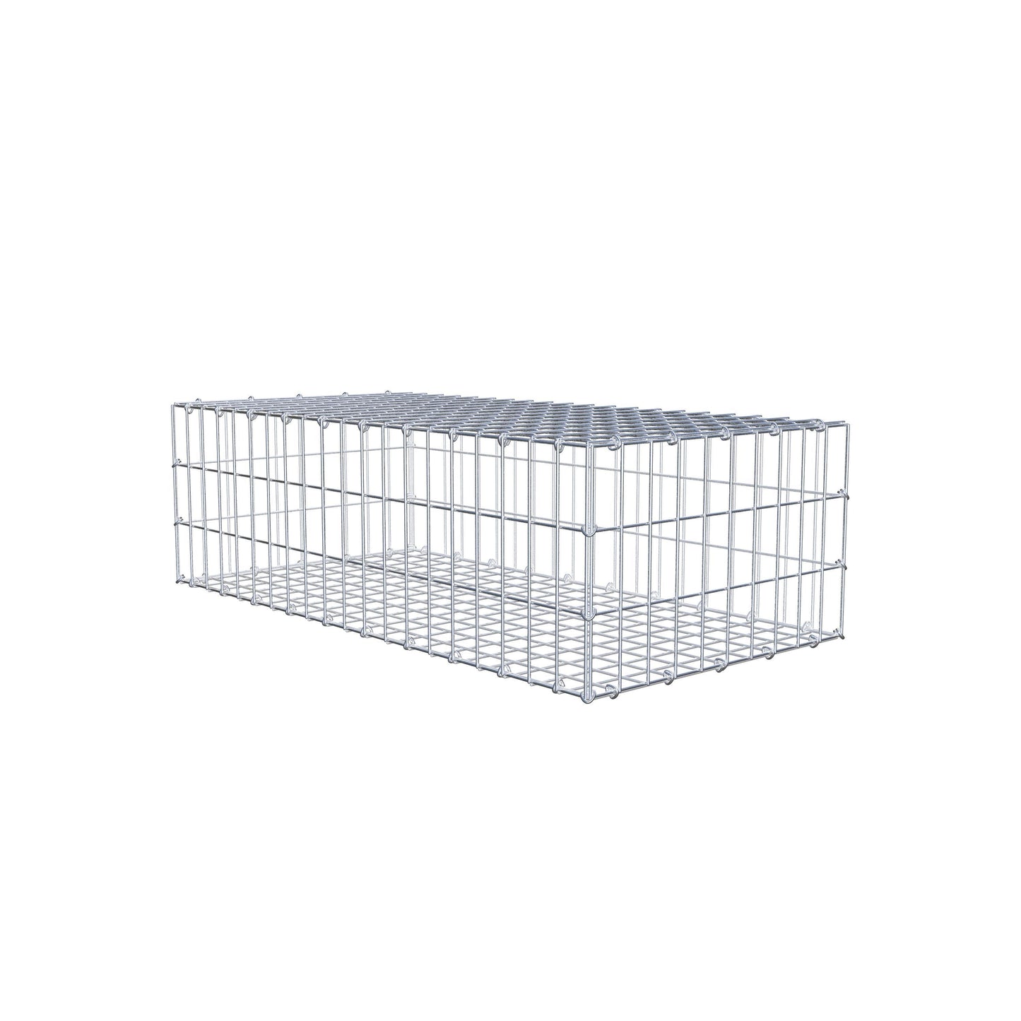 Gabion 100 cm x 30 cm x 50 cm (L x H x D), mesh size 5 cm x 10 cm, C-ring