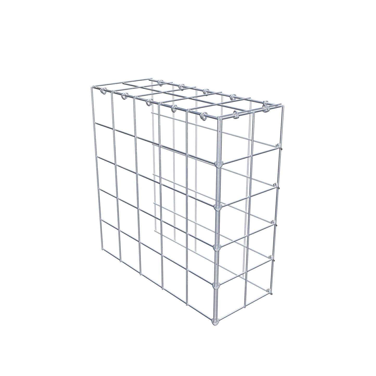 Fourche rapportée type 4 50 cm x 50 cm x 20 cm (L x H x P), maille 10 cm x 10 cm, anneau en C