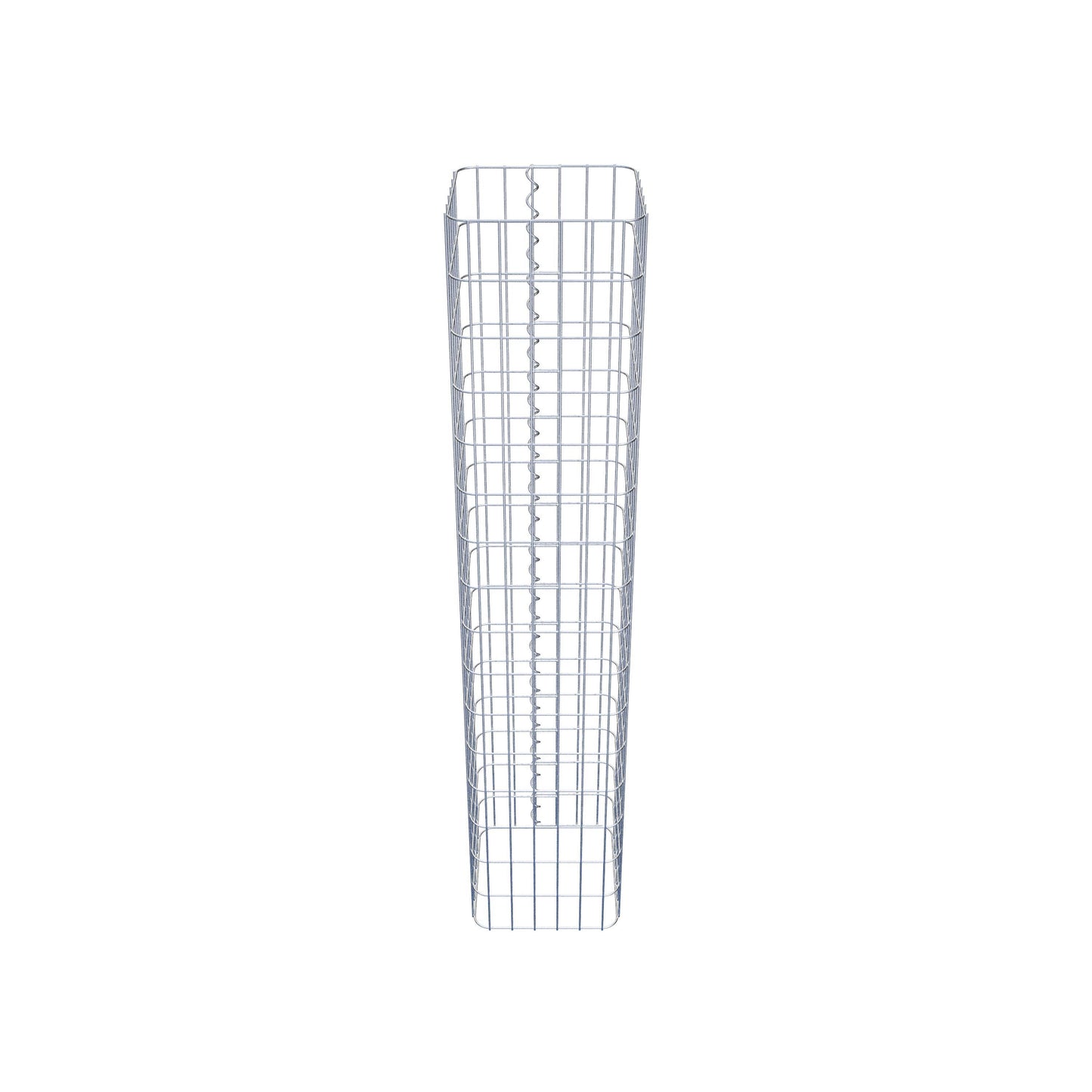 Gabionensäule eckig 32 cm x 32 cm, 160 cm Höhe, MW 5 cm x 10 cm