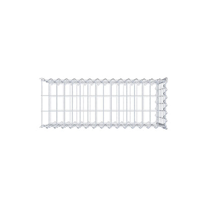 Gabião tipo 2 80 cm x 40 cm x 30 cm (C x A x P), malhagem 5 cm x 10 cm, espiral