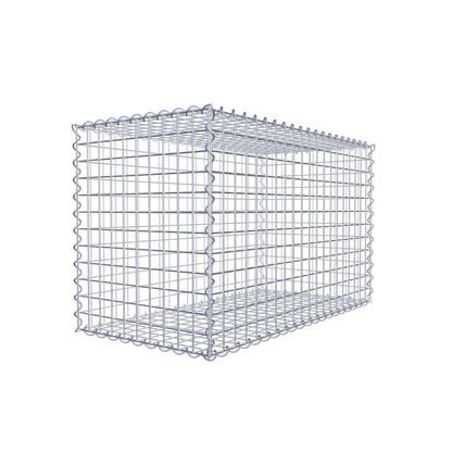 Schanskorf 100 cm x 60 cm x 50 cm (L x H x D), maaswijdte 5 cm x 5 cm, spiraalvormig