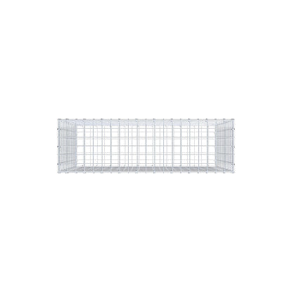 Gavión 100 cm x 80 cm x 30 cm (L x A x P), luz de malla 5 cm x 5 cm, anillo en C