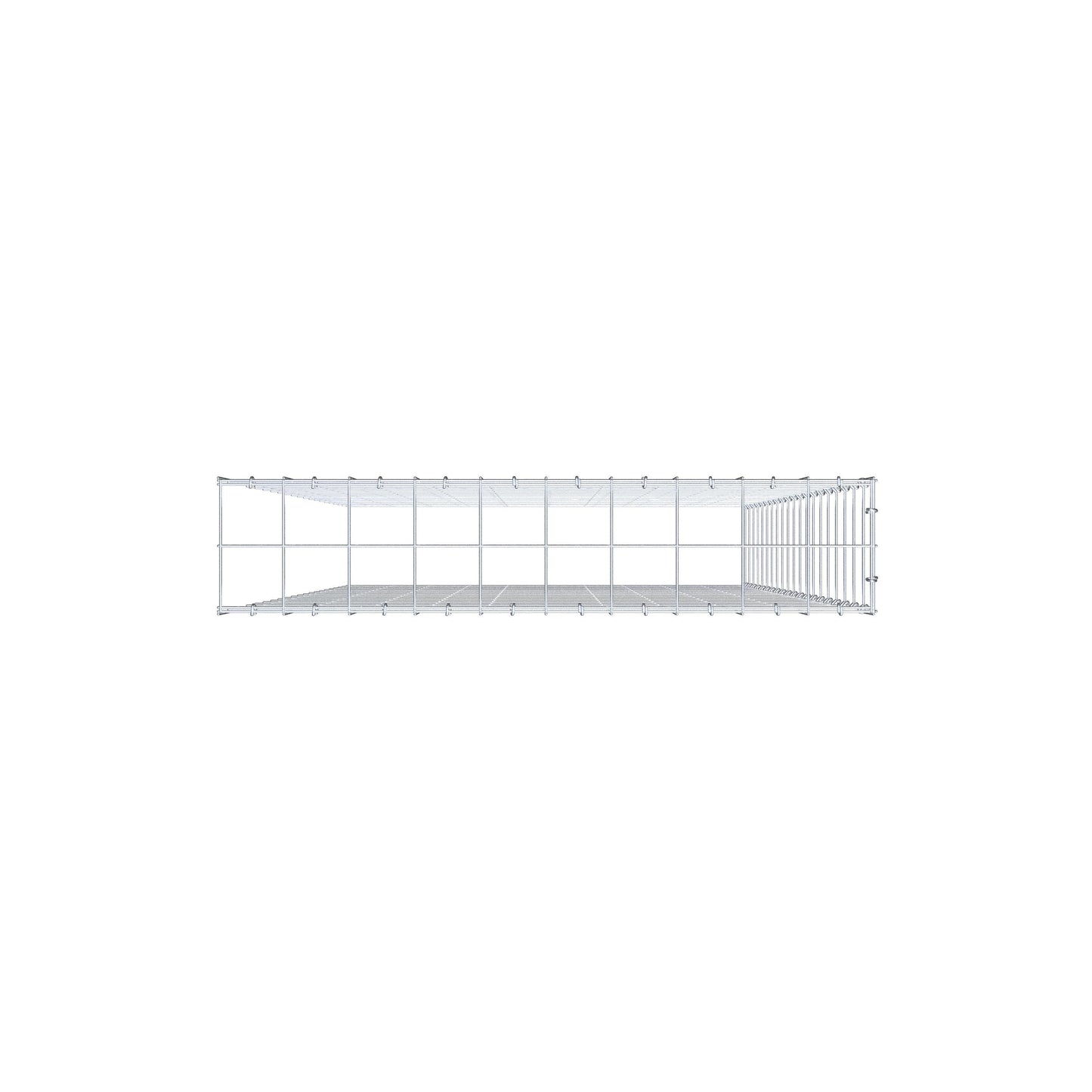 Gavión adicional tipo 4 200 cm x 100 cm x 20 cm (L x A x P), malla 10 cm x 10 cm, anillo en C