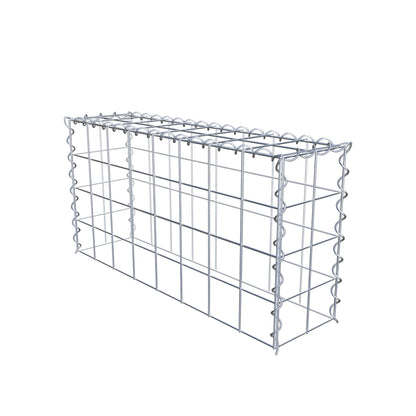 Anbaugabione Typ 3 80 cm x 40 cm x 20 cm (L x H x T), Maschenweite 10 cm x 10 cm, Spirale