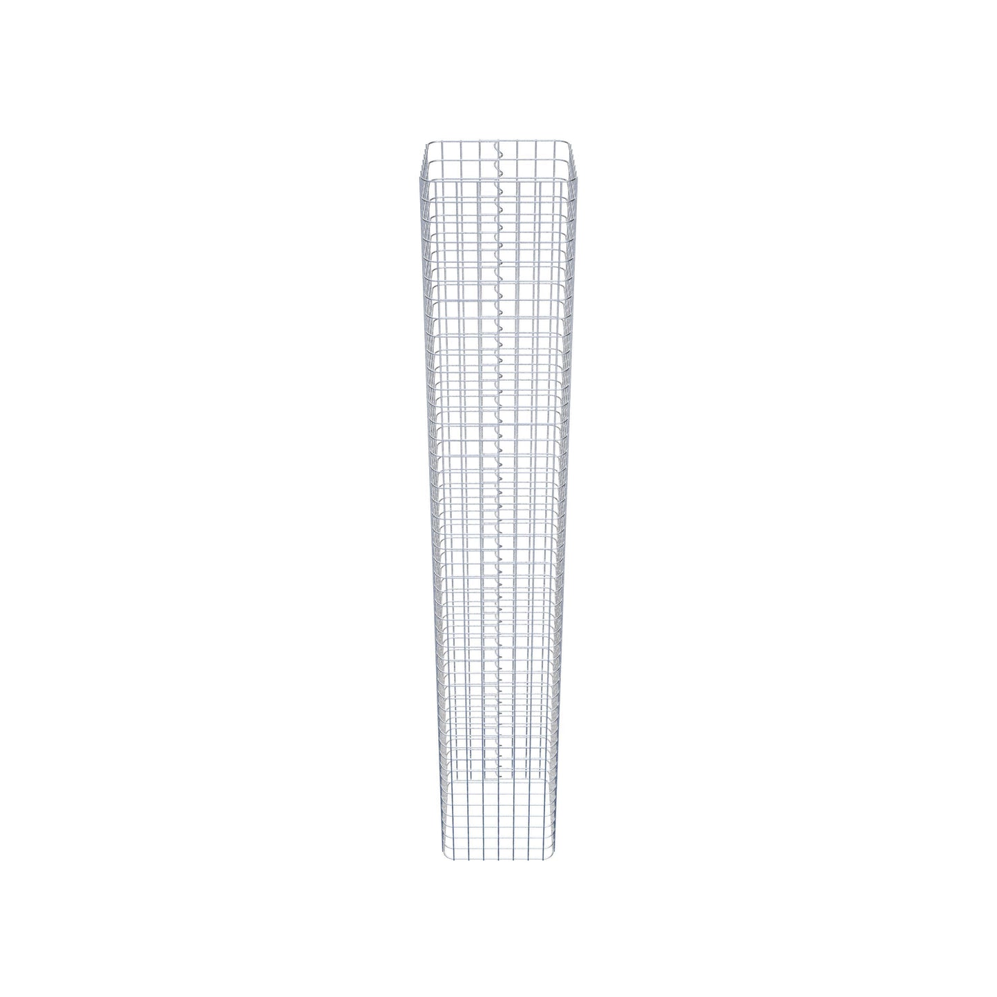Colonna di gabbioni angolare 37 cm x 37 cm, 230 cm di altezza, MW 5 cm x 5 cm