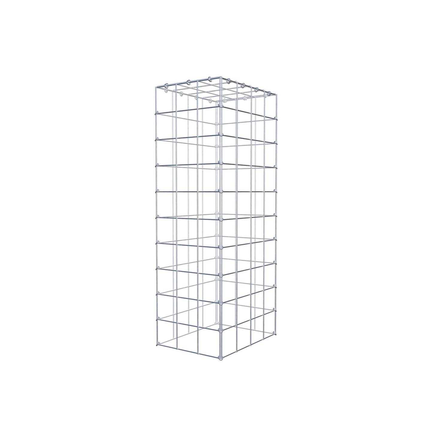 Mounted gabion type 3 100 cm x 40 cm x 30 cm (L x H x D), mesh size 10 cm x 10 cm, C-ring