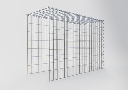 Gabião tipo 4 100 cm x 70 cm x 40 cm (C x A x P), malhagem 5 cm x 10 cm, espiral