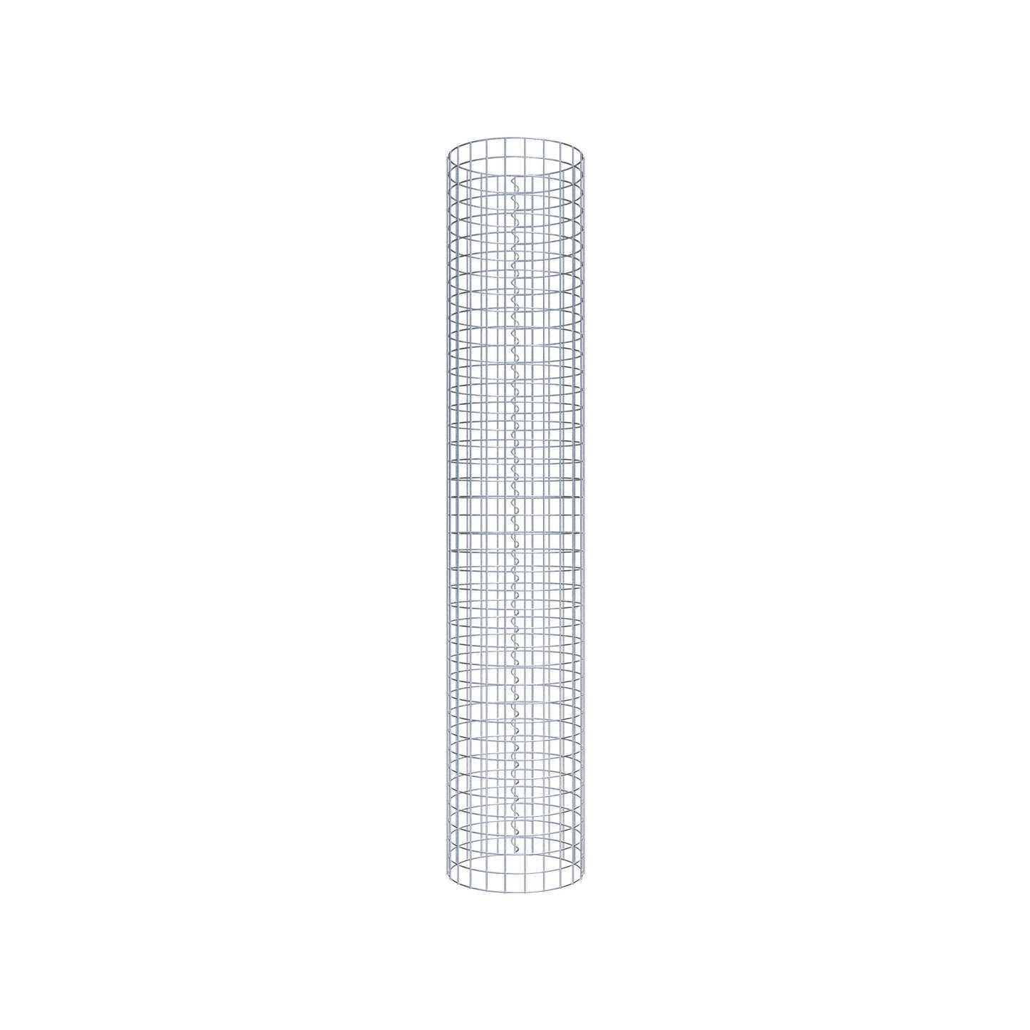 Colonna gabbionata rotonda 37 cm di diametro, 200 cm di altezza, maglia 5 cm x 5 cm